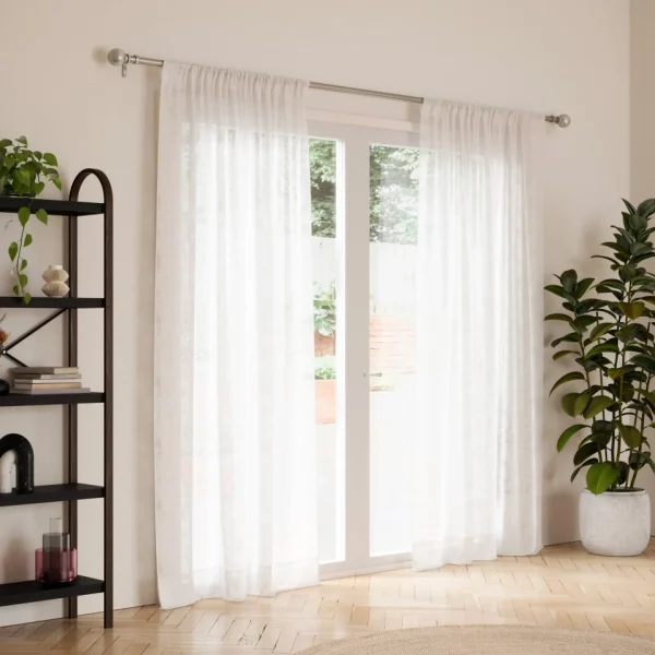 Umbra Silver Curtain Rod - Bolas* Poles & Curtains