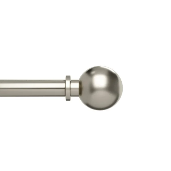 Umbra Silver Curtain Rod - Bolas* Poles & Curtains