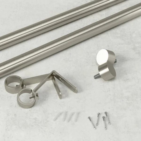 Umbra Silver Curtain Rod - Cappa* Poles & Curtains