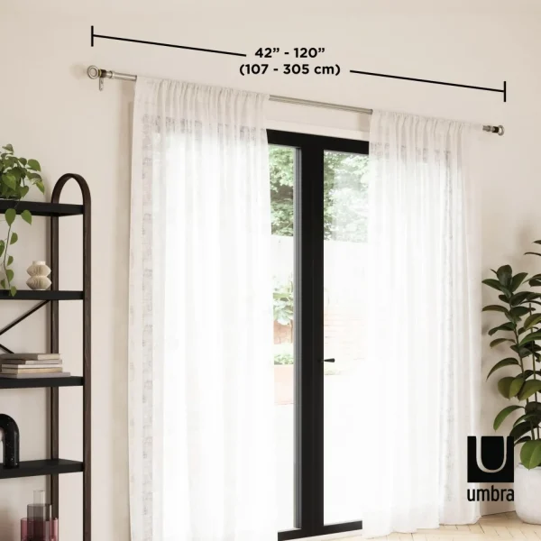 Umbra Silver Curtain Rod - Circo* Poles & Curtains