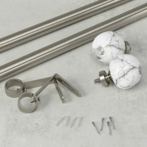 Umbra Silver Curtain Rod - Venus* Poles & Curtains