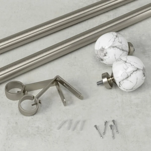Umbra Silver Curtain Rod - Venus* Poles & Curtains
