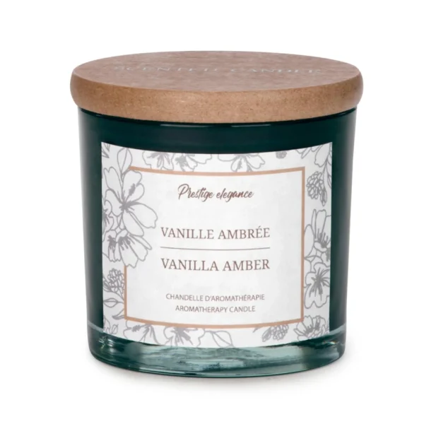Attitudes Import Small Glass Candle - Amber Vanilla* Decorative Candles