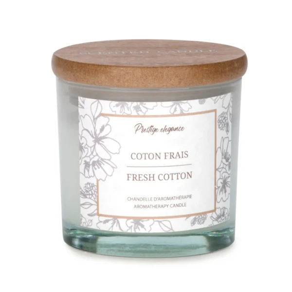 Attitudes Import Small Glass Candle - Fresh Cotton* Decorative Candles