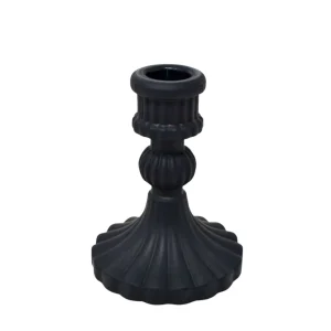 Nostalgia Import Small Glass Candle Holder* Candle Holders