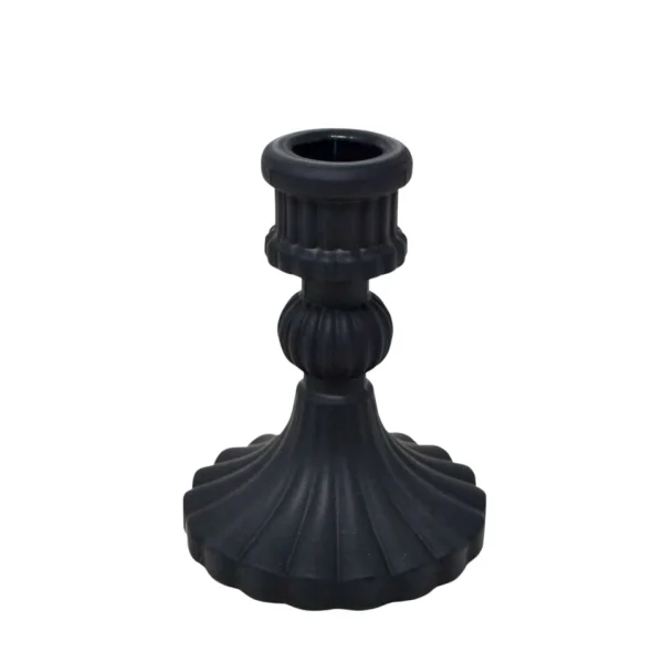 Nostalgia Import Small Glass Candle Holder* Candle Holders