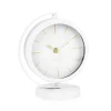 Attitudes Import Small Table Clock - White* Decorative Objects