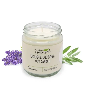 Au Naturel Soy Candle 250Ml - Lavender And Sage* Scented Candles