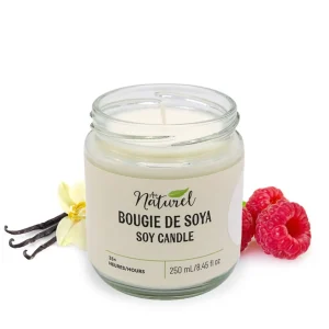 Au Naturel Soy Candle 250Ml - Vanilla And Black Raspberry* Scented Candles