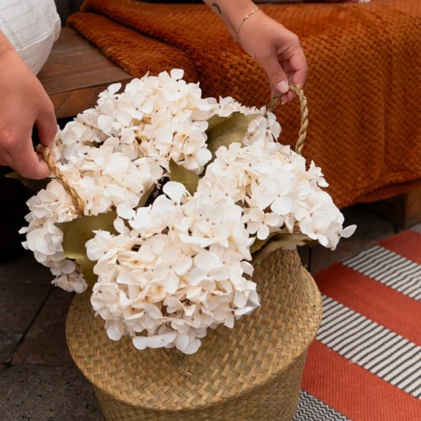 Nostalgia Import Stem Of White Flower* Dried Stems & Flowers