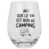 Attitudes Import Stemless Wine Glass - Camping* Products With Text