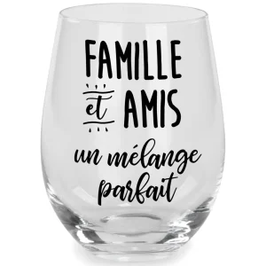 Attitudes Import Stemless Wine Glass - Famille Et Amis* Products With Text