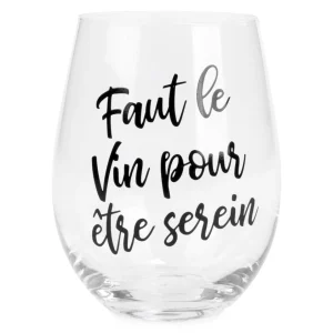 Attitudes Import Stemless Wine Glass - Serein* Products With Text