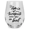 Attitudes Import Stemless Wine Glass - Une Amie* All For Wine