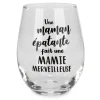 Attitudes Import Stemless Wine Glass - Une Maman...* Products With Text