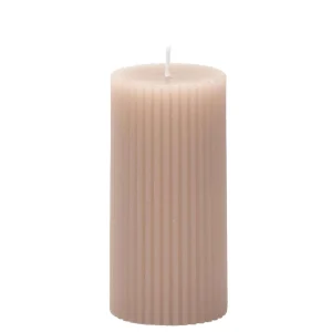 CTG Brands Striped Candle - Beige* Decorative Candles