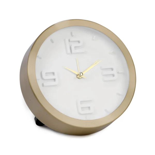 Attitudes Import Table Clock - Gold* Decorative Objects