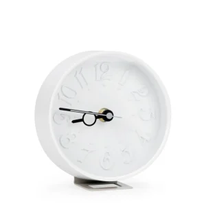 Attitudes Import Table Clock - White* Decorative Objects