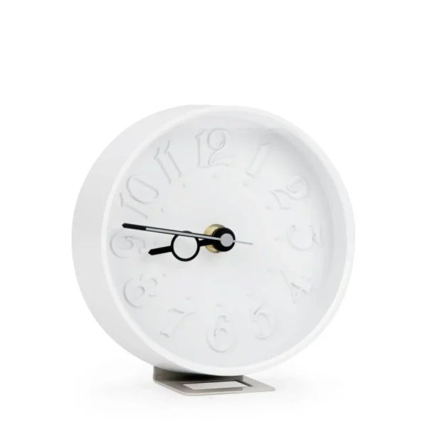 Attitudes Import Table Clock - White* Decorative Objects
