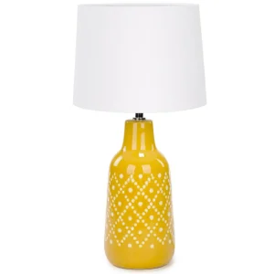 Attitudes Import 2 Table Lamp - Yellow Base And Geo Design* Luminaires