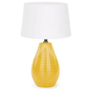 Attitudes Import 2 Textured Base Table Lamp - Yellow* Luminaires