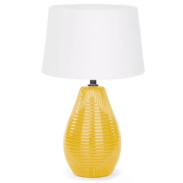 Attitudes Import 2 Textured Base Table Lamp - Yellow* Luminaires