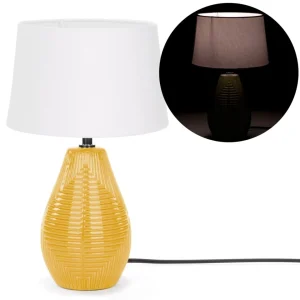 Attitudes Import 2 Textured Base Table Lamp - Yellow* Luminaires