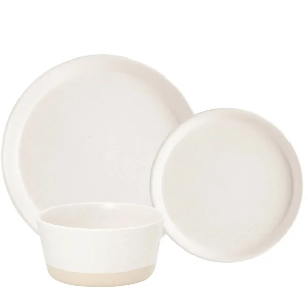 Safdie & Co 2 Tone Dish Set - Cream* Dishware