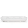 Attitudes Import Triple Candle Holder - White* Candle Holders