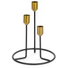 Attitudes Import Triple Candles Holder - Black* Candle Holders