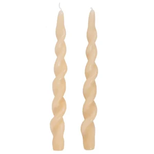 CTG Brands Twisted Candle Set - Sand* Decorative Candles