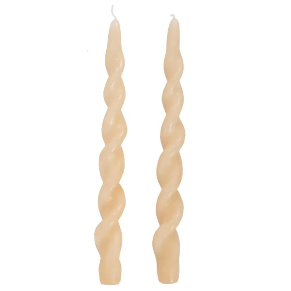 CTG Brands Twisted Candle Set - Sand* Decorative Candles