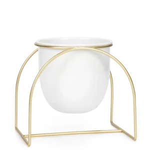 Attitudes Import Vase On Golden Stand* Vases & Pots