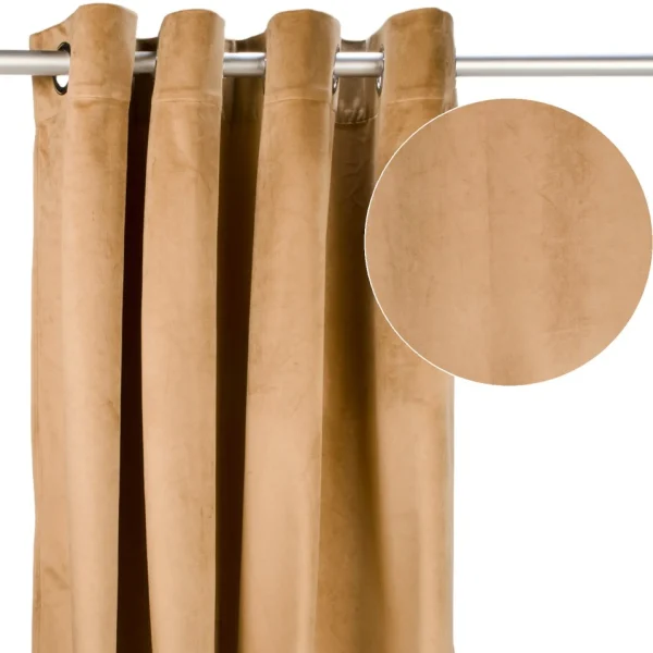 Attitudes Import 2 Velvet Curtain - Gold* Poles & Curtains