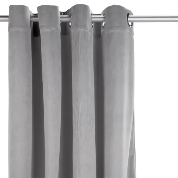 Attitudes Import 2 Velvet Curtain - Grey* Poles & Curtains
