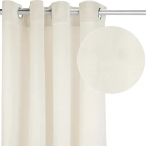 Attitudes Import 2 Velvet Curtain - Ivory* Poles & Curtains