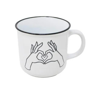 Nostalgia Import Vintage Mug - Hands In Heart* Mugs