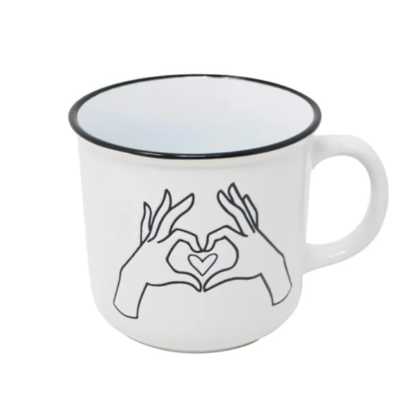 Nostalgia Import Vintage Mug - Hands In Heart* Mugs