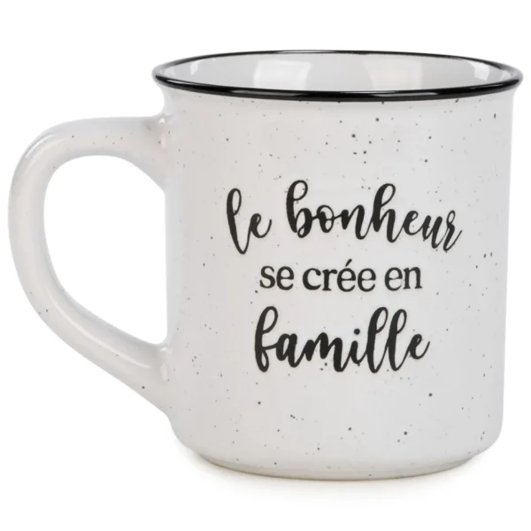 Attitudes Import 2 Vintage Mug - Le Bonheur* Mugs With Text