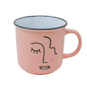 Nostalgia Import Vintage Mug - Pink Face* Mugs With Text