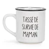 Attitudes Import 2 Vintage Mug - Survie De Maman* Mugs With Text