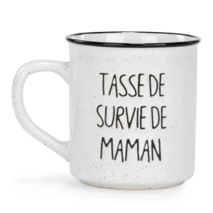 Attitudes Import 2 Vintage Mug - Survie De Maman* Mugs With Text