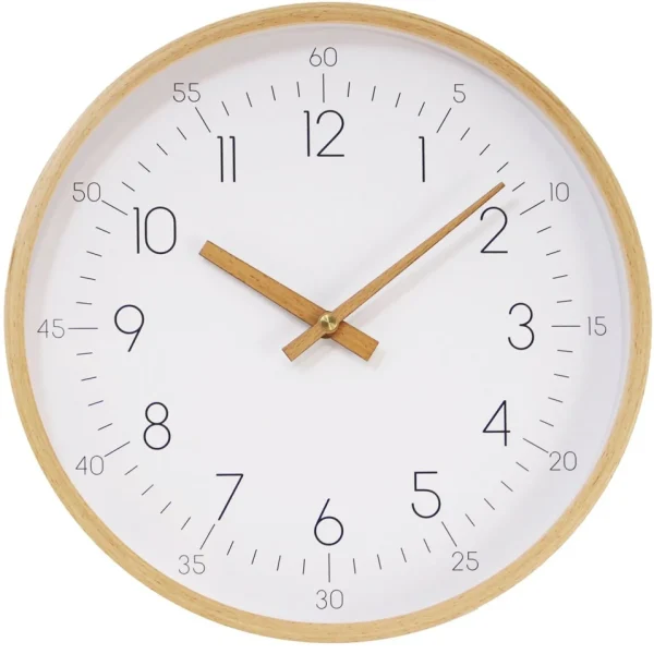 Splash Internatinnal Wall Clock - White Wood* Decorative Objects