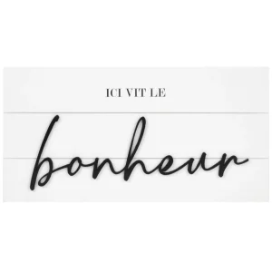Attitudes Import Wall Plate - Bonheur* Plates & Wall Frames