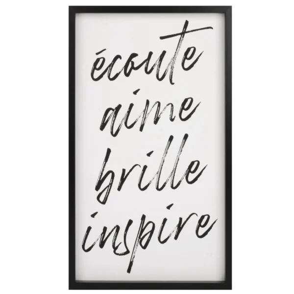 Attitudes Import Wall Plate - Ecoute, Aime* Plates & Wall Frames