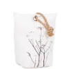 Attitudes Import White Bumper With Foliage Pattern* Decorative Objects