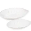 Attitudes Import White Leaf Tray* Plates, Trays & Containers