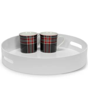 Abbott White Tray With Handle* Plates, Trays & Containers
