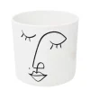 Nostalgia Import White Vase - Face* Vases & Pots