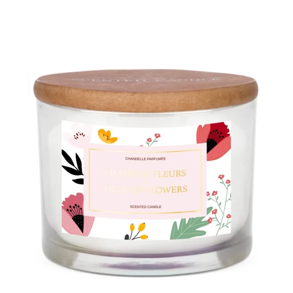 Attitudes Import 3-Wick Candle - Field Of Flowers* Decorative Candles